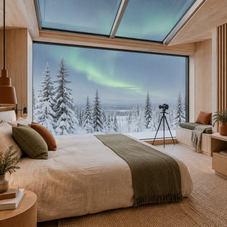 Shooting the Aurora From Bed: Which Finnish Rooms Are Actually Built for the Photograph